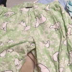 Joe Boxer Kids Pajama Bottoms - Green with Polar Bears